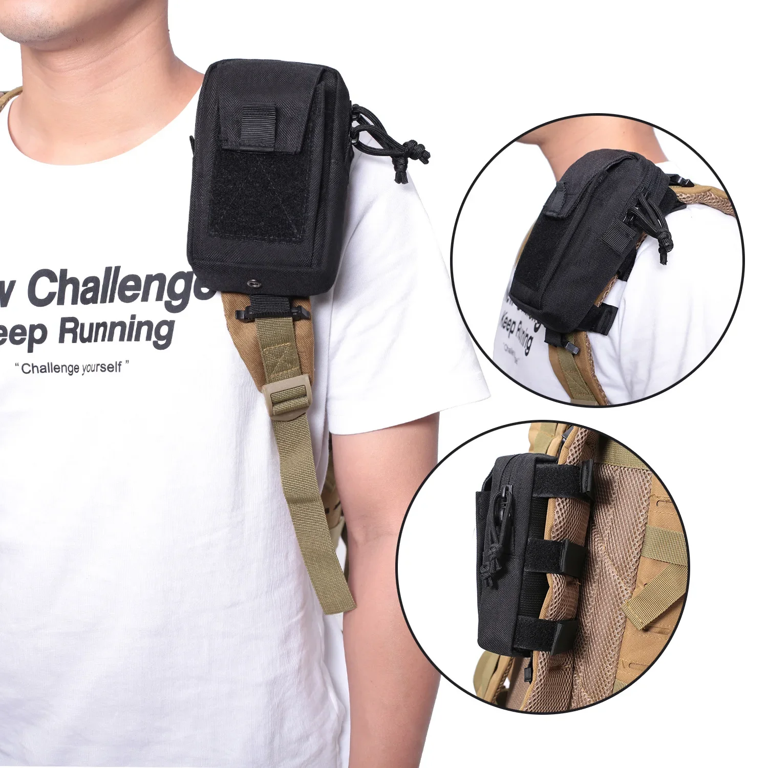 Molle Backpack Strap Phone Hol - đánh giá và giá Edc Carry Kit