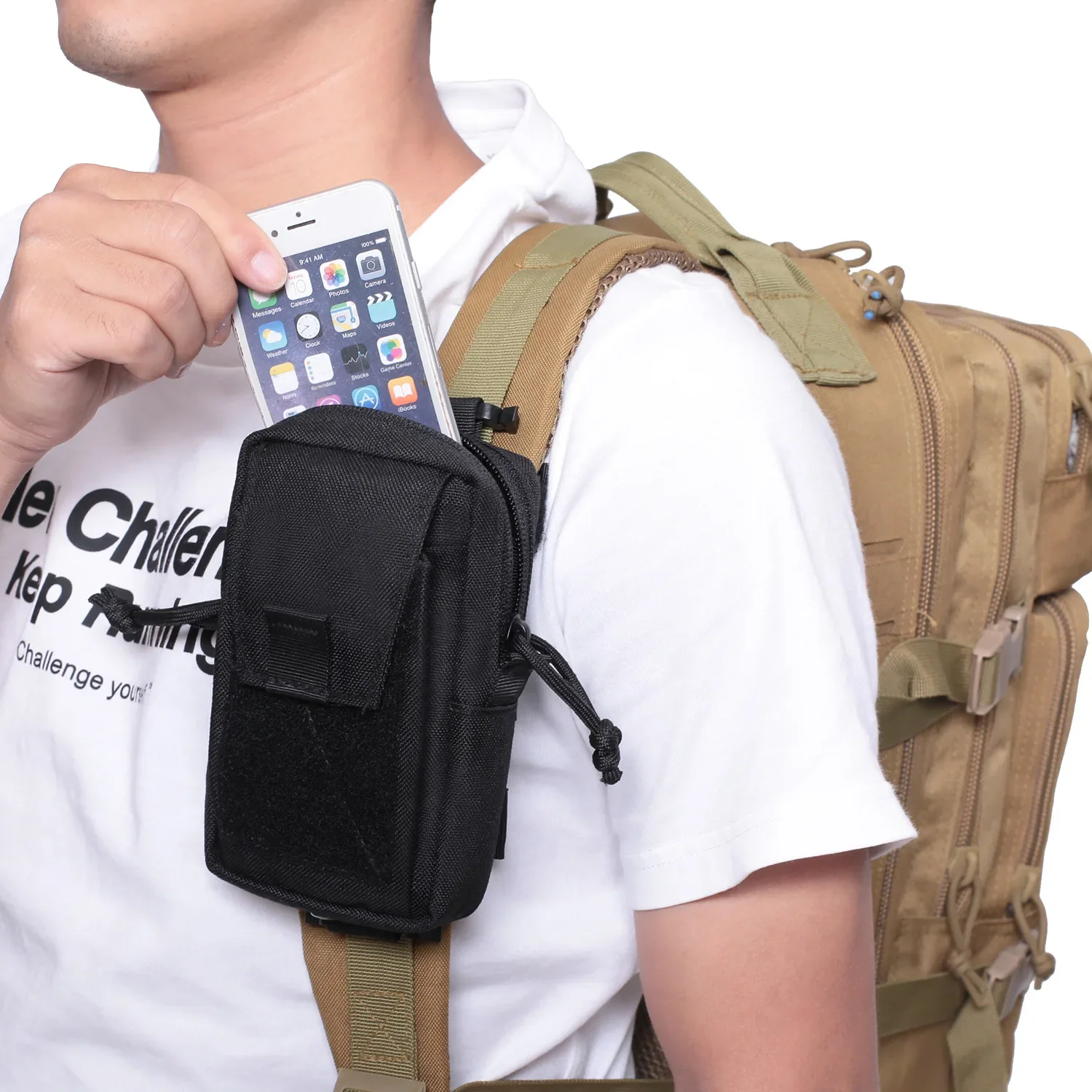 Molle Backpack Strap Phone Hol - đánh giá và giá Edc Carry Kit