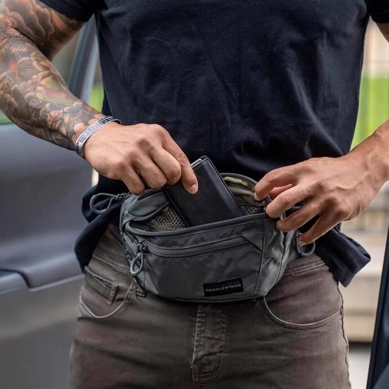 Mens Belt Bag with Adjustable  - đánh giá và giá Edc Concealed Carry Fanny Pack
