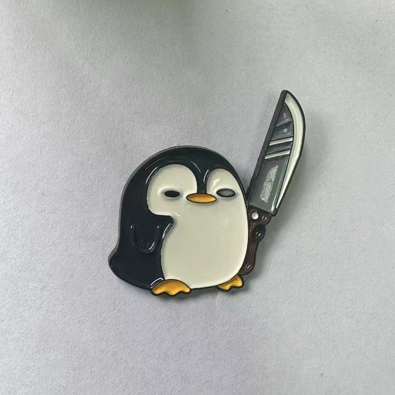 Funny Penguin Holding Big Knif - đánh giá và giá Edc Everyday Carry Knives