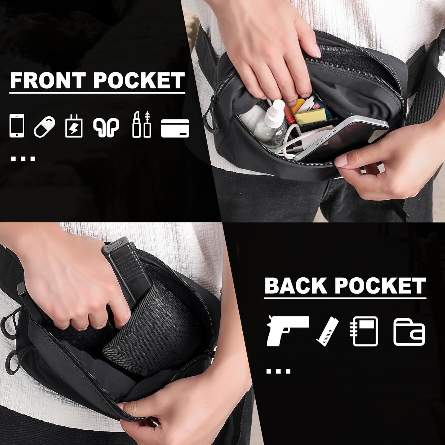 Tactical Fanny Pack with Holst - đánh giá và giá Edc Concealed Carry Fanny Pack